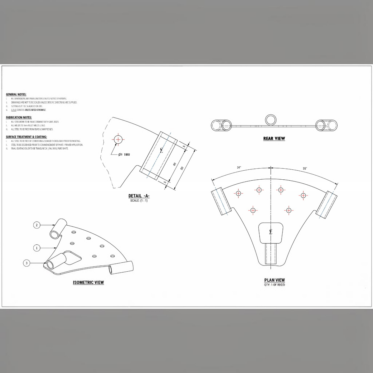 Corner Sail Plate