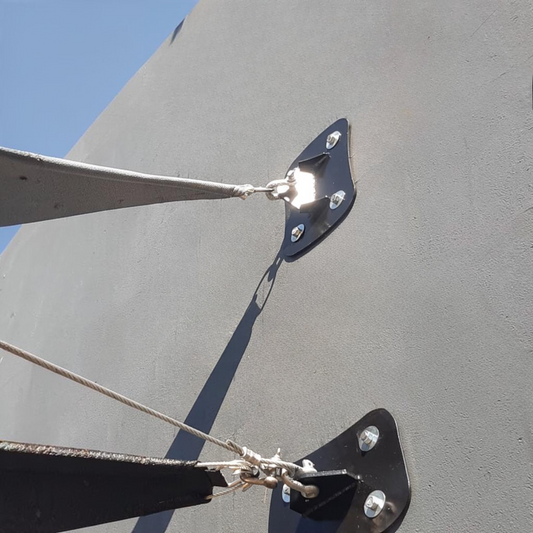 Shade Sail Wall Plate