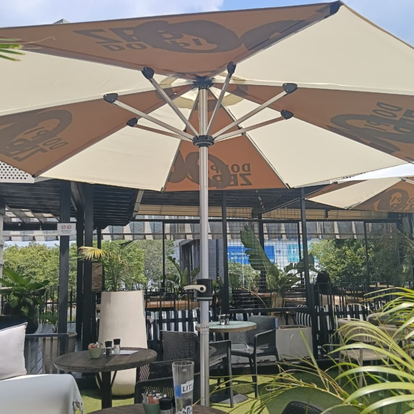 Solaris Outdoor Umbrella 4-Panel Branded