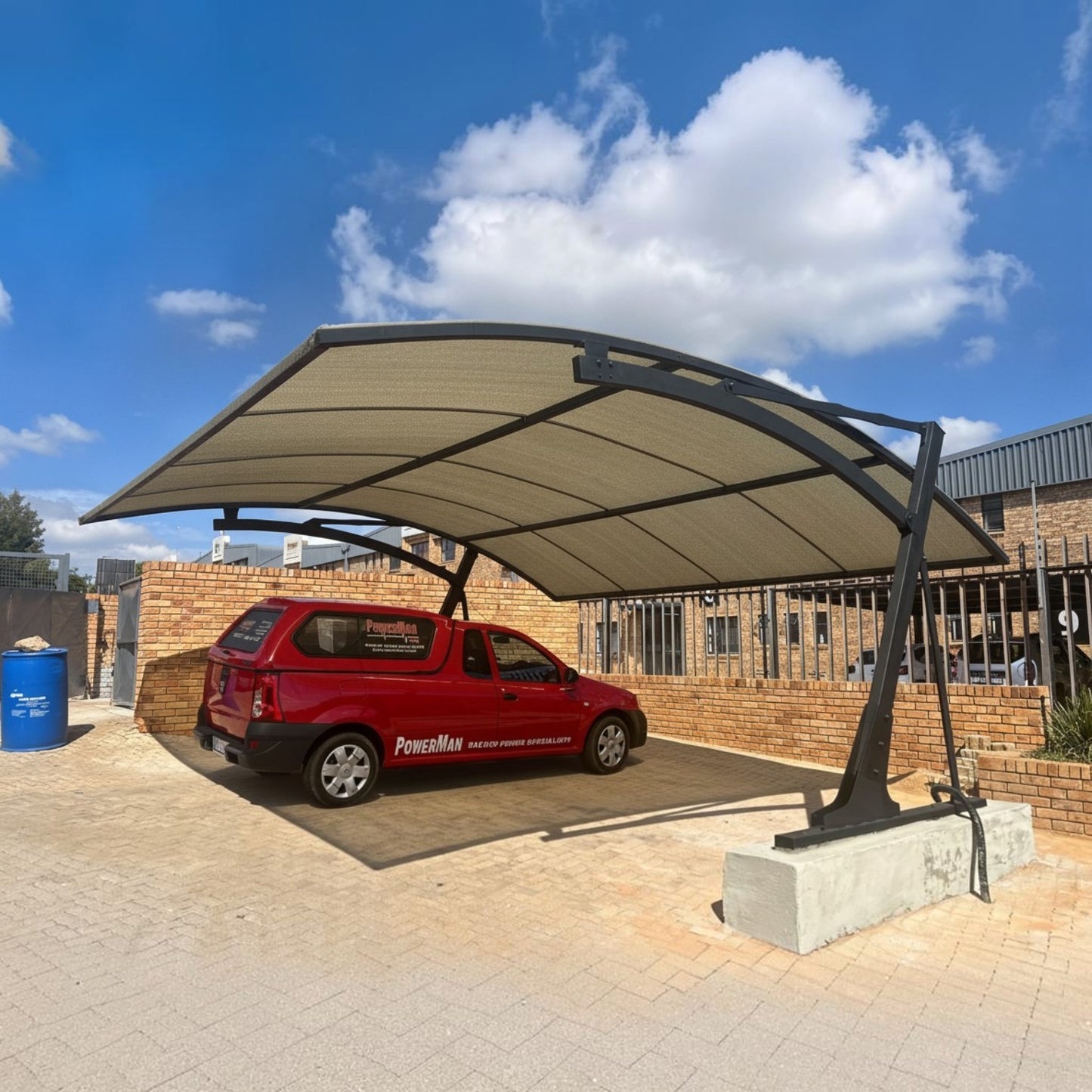 Barrel Port Shade Cloth
